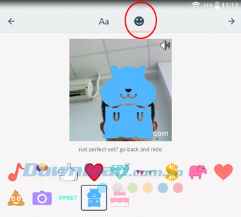 Chèn các hiệu ứng có săn