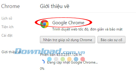 Kiểm tra phiên bản Cách tăng tốc duyệt web trên trình duyệt Chrome