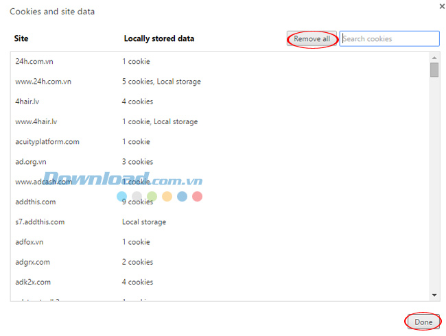 Xóa lược sử Khắc phục lỗi "This webpage is not available" trên Chrome