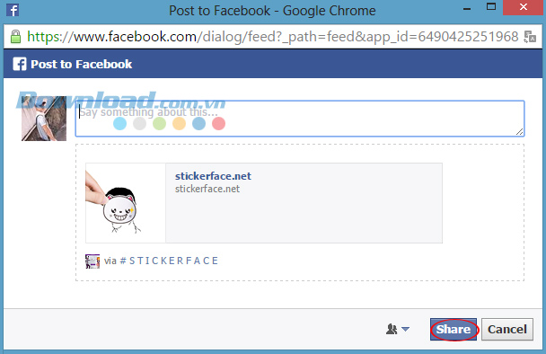 Hướng dẫn chèn Sticker vào ảnh chân dung