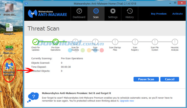 Cách cấu hình Malwarebytes Anti-Malware để quét Rootkits