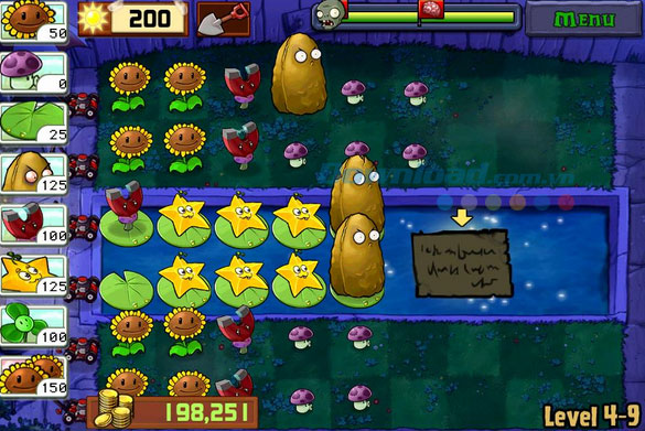 Bí quyết vượt qua tất cả level trong game Plants vs. Zombies