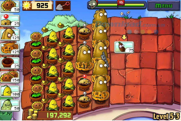 Bí quyết vượt qua tất cả level trong game Plants vs. Zombies