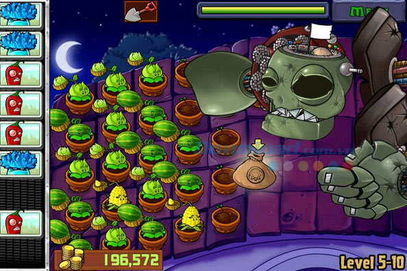 Bí quyết vượt qua tất cả level trong game Plants vs. Zombies
