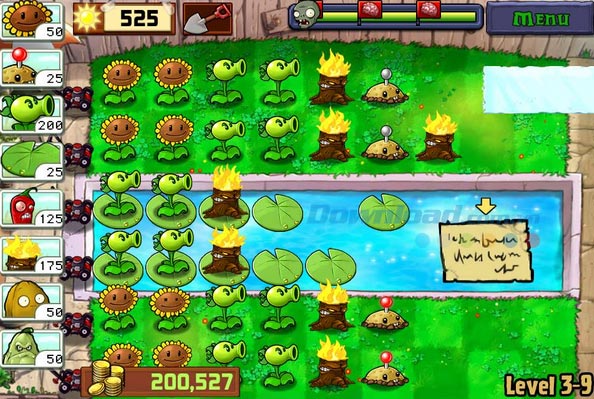 Bí quyết vượt qua tất cả level trong game Plants vs. Zombies