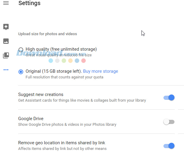 Xóa location Những thủ thuật không thể bỏ qua với Google Photos