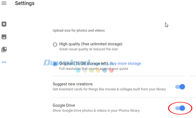 Bật Google Drive Những thủ thuật không thể bỏ qua với Google Photos