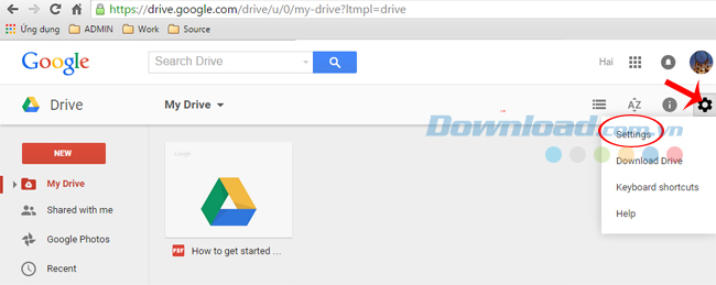 Chọn Settings Những thủ thuật không thể bỏ qua với Google Photos