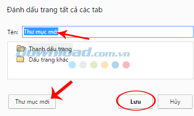 Chọn tên đánh dấu Hướng dẫn sử dụng chuột phải trên trình duyệt Chrome
