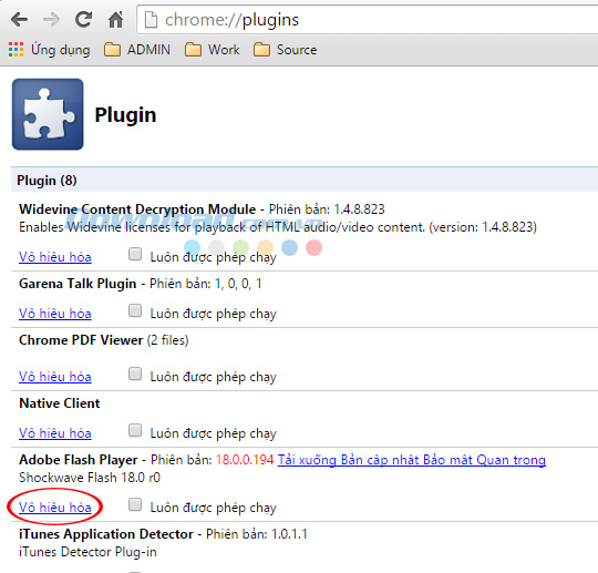 Cách vô hiệu hóa, gỡ bỏ Flash trên các trình duyệt