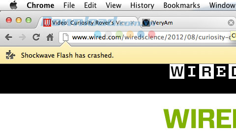 shockwave flash has crashed Khắc phục các lỗi do Flash hiệu quả nhất - Phần 1