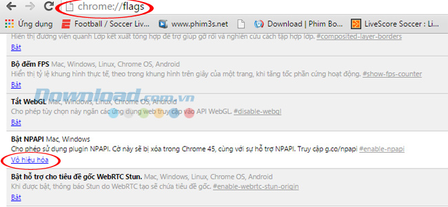 truy cập vào Chrome://flags Khắc phục các lỗi do Flash hiệu quả nhất - Phần 1