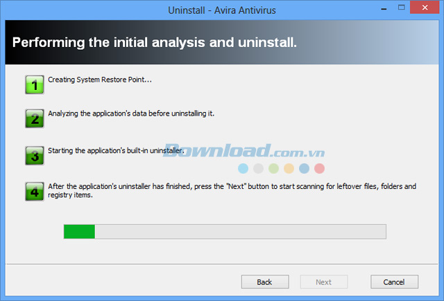 Cách gỡ bỏ phần mềm Avira Free Antivirus hoàn toàn