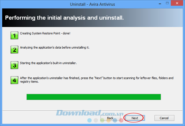 Cách gỡ bỏ phần mềm Avira Free Antivirus hoàn toàn