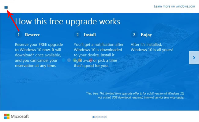Nâng cấp lên Windows 10 từ Windows 7, 8