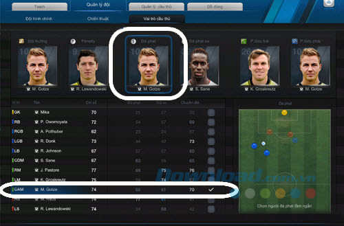 Cách thiết lập đội hình và chiến thuật trong FIFA Online 3