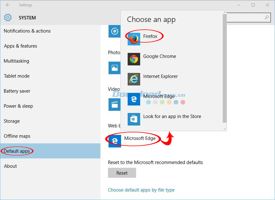 Lựa chọn trình duyệt thay thế Cách đổi trình duyệt mặc định trên Windows 10