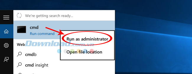 Chạy CMD Cách sửa lỗi Windows Store trên Windows 10 nhanh nhất