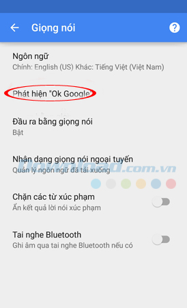 Cách dùng OK Google trên Andorid 