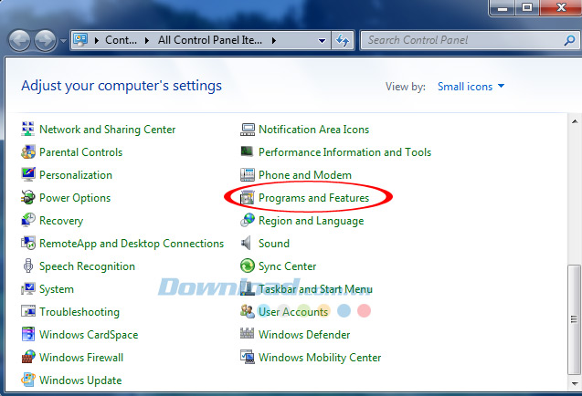 Programs and Features Cách gỡ bỏ hoàn toàn ứng dụng trên máy tính