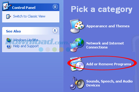 Add or Remove, and Programs Cách gỡ bỏ hoàn toàn ứng dụng trên máy tính