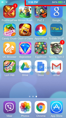 Màn hình Iphone bắt đầu quay bằng iTools