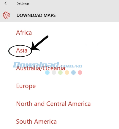 Chọn khu vực Asia Chọn khu vực Asia
