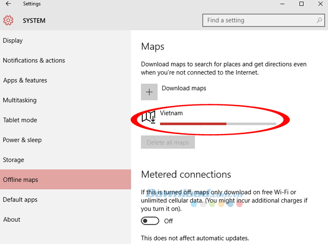 Chờ một chút để máy tải về bản đồ Chờ một chút để máy tải về bản đồ