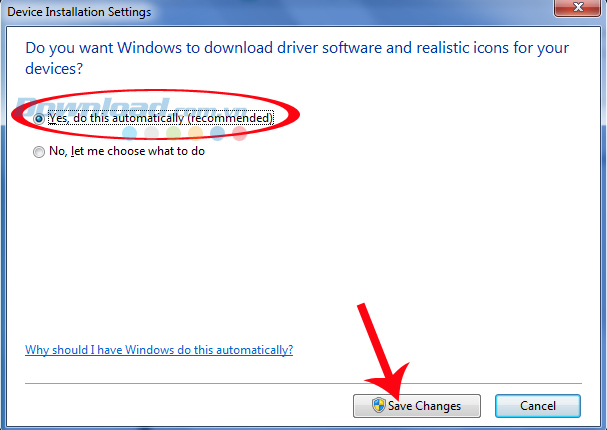 tick chọn Yes tick chọn Yes