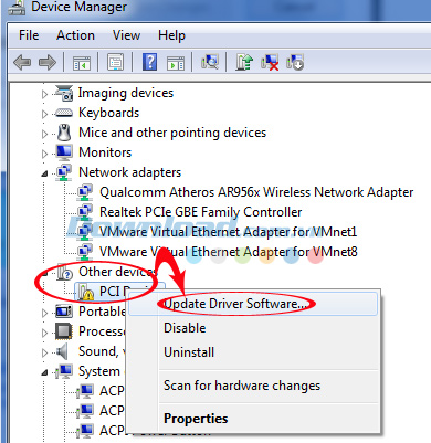 Update thiết bị còn thiếu Update thiết bị còn thiếu