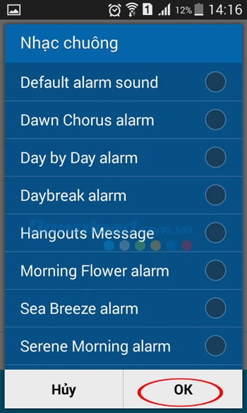 Lựa chọn nhạc chuông theo ý muốn