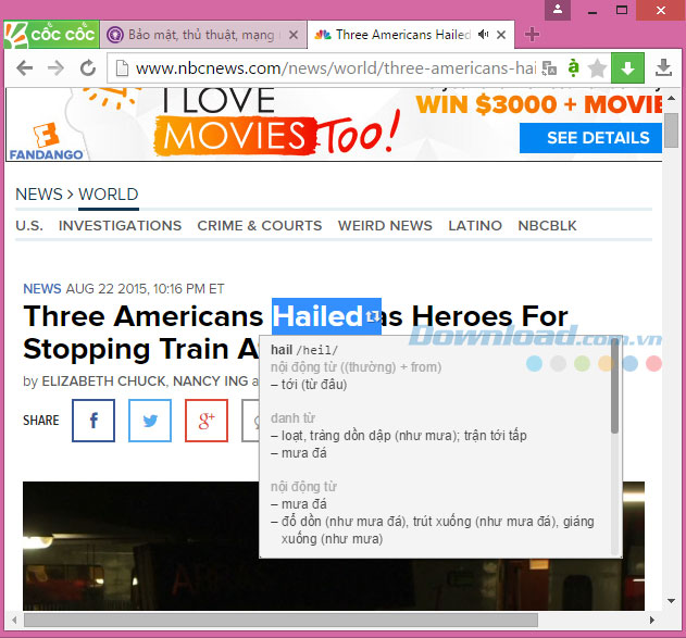 Tra từ điển Anh-Việt với Cốc Cốc Tra từ điển Anh-Việt với Cốc Cốc