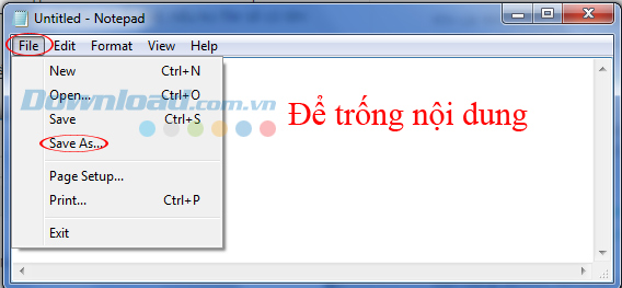 Chọn vào File / Save as để lưu lại file Host Chọn vào File / Save as để lưu lại file Host