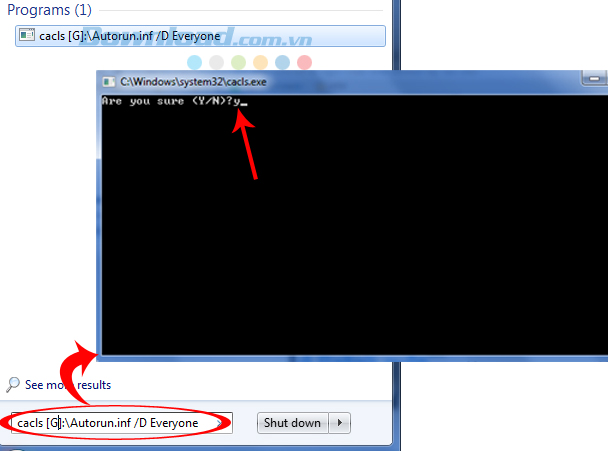Gõ Yes rồi Enter Gõ Yes rồi Enter
