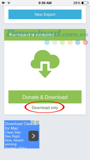 Nhấp chọn Download  only
