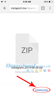 Nhấp vào Download