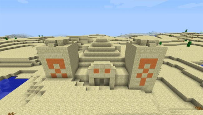 Đền thờ sa mạc trong game Minecraft