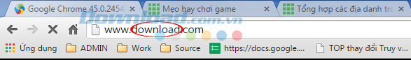 Phím tắt Ctrl + Enter giúp tự động điền www và .com vào thanh địa chỉ chrome