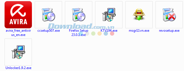 Các file đã được đổi màu tên Các file đã được đổi màu tên