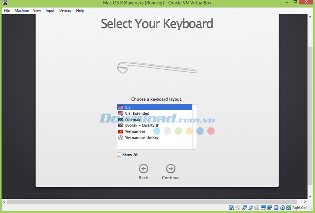 Chọn kiểu bàn phím Chọn kiểu bàn phím