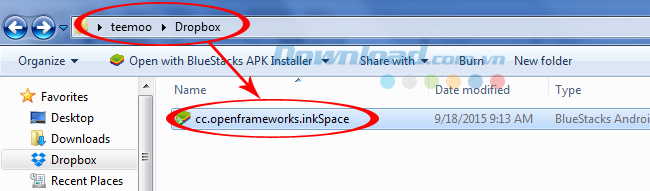 Copy file vào dropbox