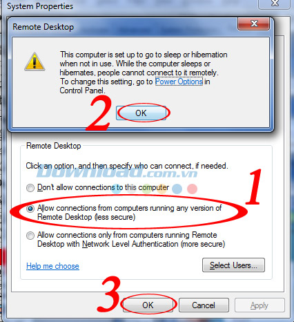 Chỉnh lại thiết lập Chỉnh lại thiết lập