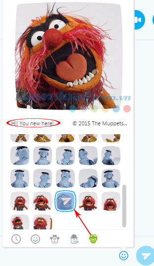 Rối tay Muppet cũng là một phần của Mojis