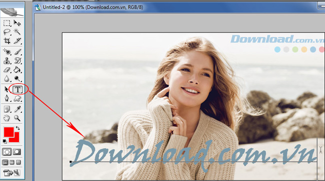 Cách làm chữ trong suốt trên Photoshop