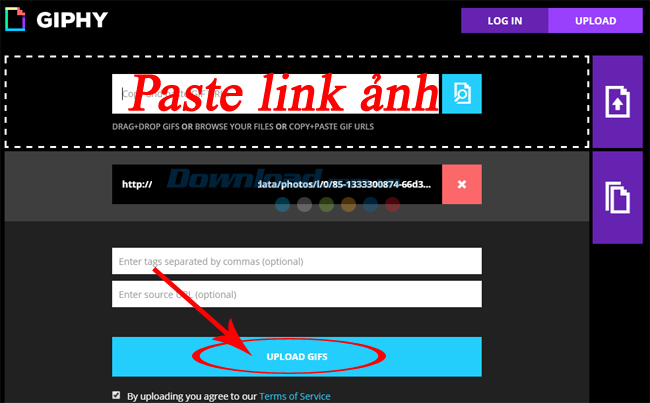 paste link