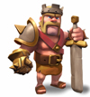 Quân King trong game clash of clans    