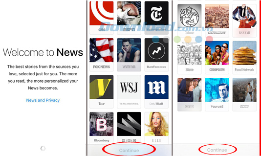 Một số hình ảnh của apple news