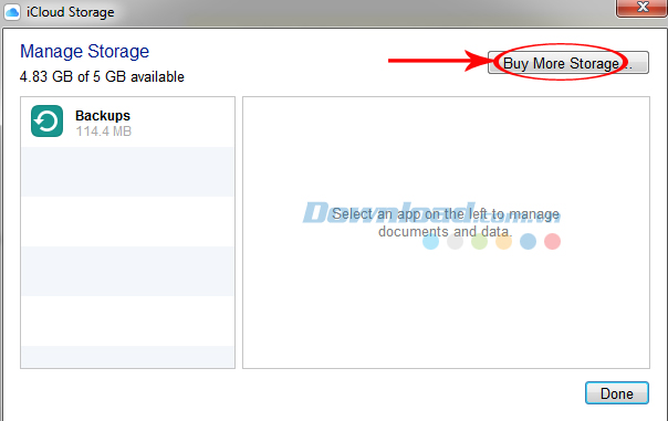 iCloud storage iCloud storage