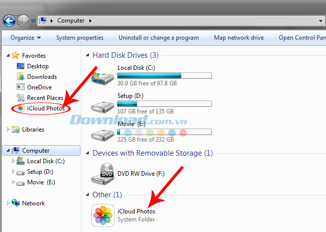 iCloud được tích hợp trong máy iCloud được tích hợp trong máy