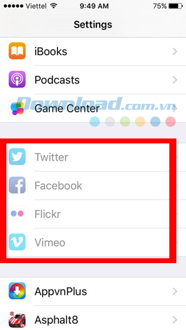Ứng dụng bị mờ đi